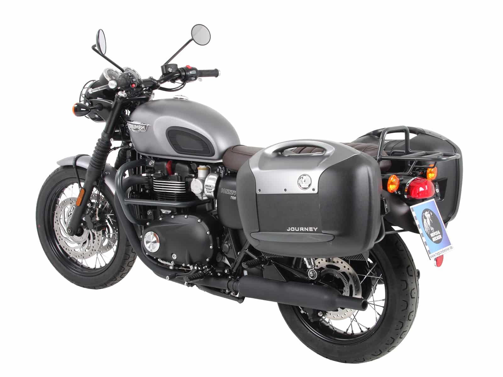 Kofferdrager zwart voor Triumph Bonneville T100 (17-) Hepco & Becker
