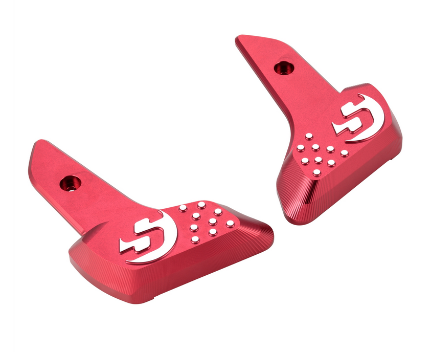 Voetsteunen rechts en links voor Vespa Primavera /Sprint 50-150cc 2T/4T AC, rood