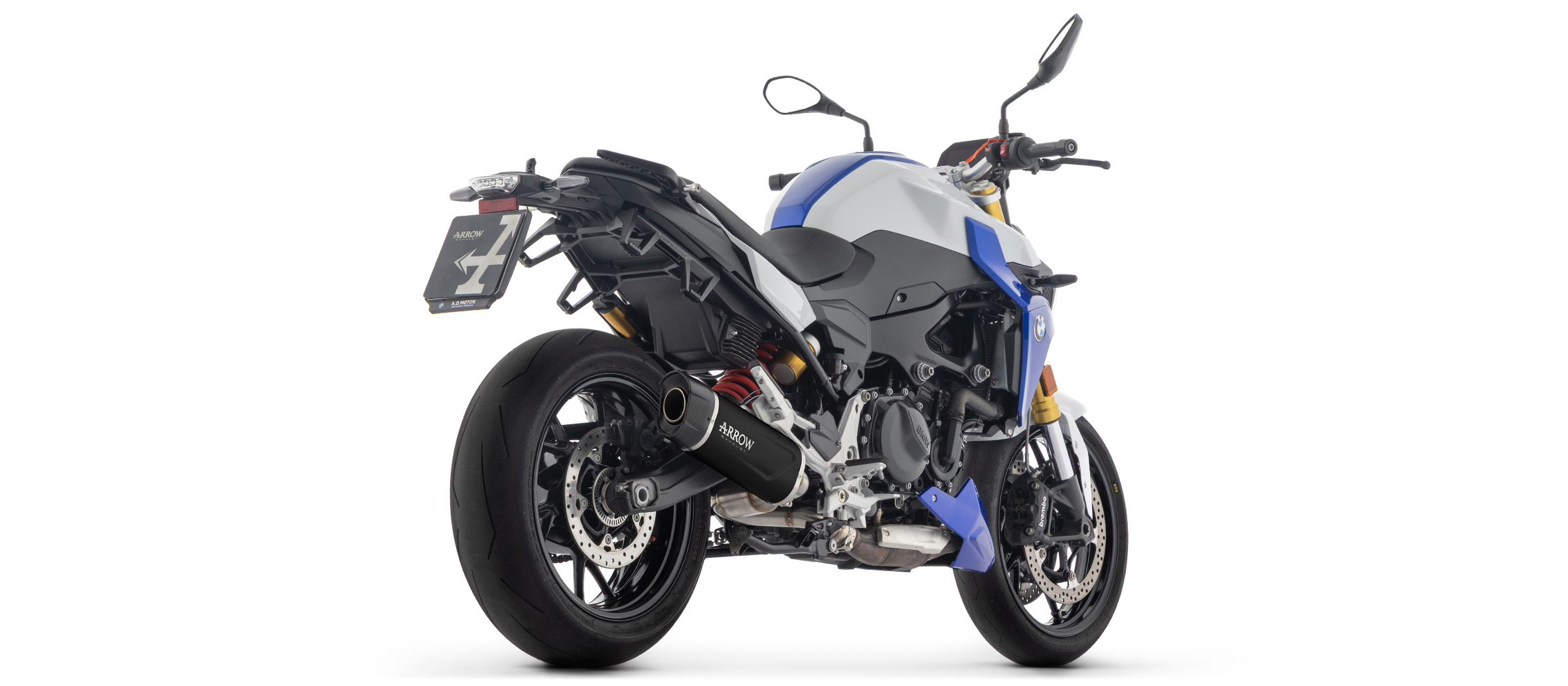 ARROW-uitlaat DARK INDY RACE EVO met carbon-uitlaatkap voor BMW F 900 R / F 900 XR (25-)