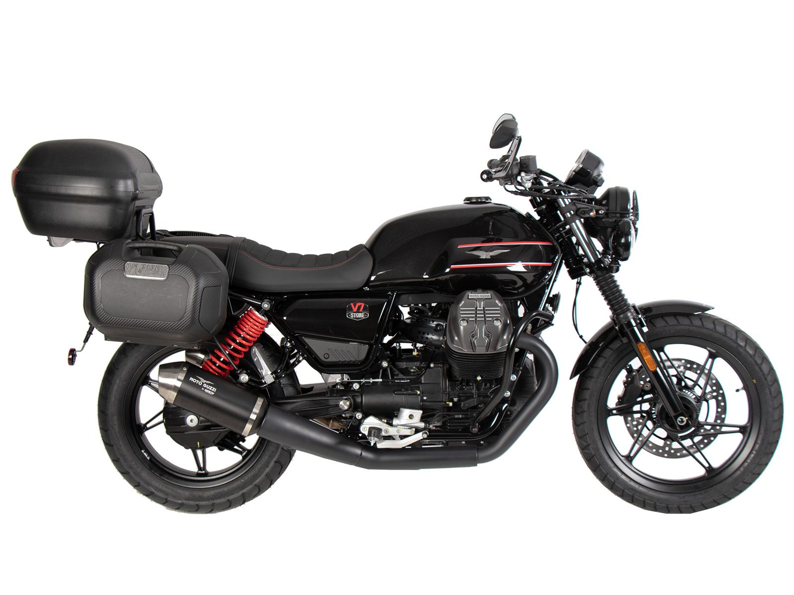 Buisvormig bagagerek topkoffer chroom voor Moto Guzzi V7 Stone Special Edition (22-) Hepco & Becker