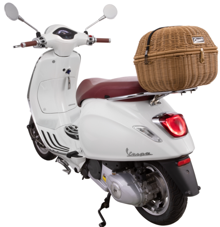 Klassiek bagagerek voor Vespa, bruin