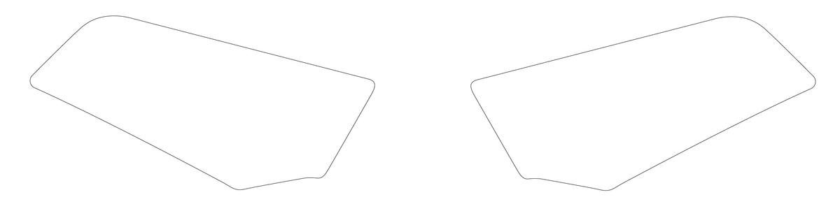 KTM brandstoftank beschermsticker kit voor Duke 125 / 390 (Bj.17-)