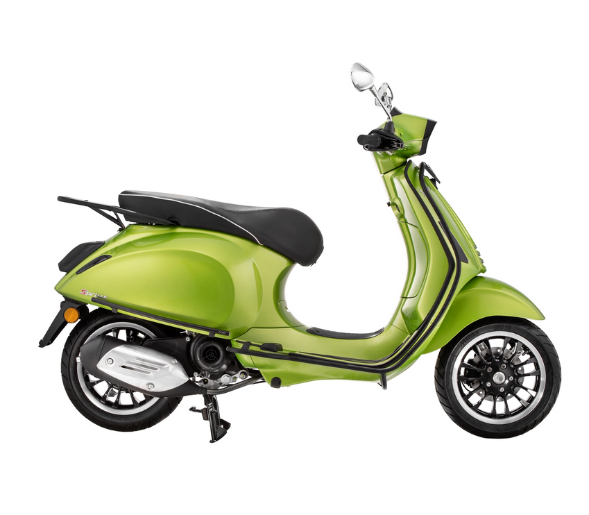 Valbeugel beenschild voor Vespa Primavera /Sprint 50-150cc, mat zwart