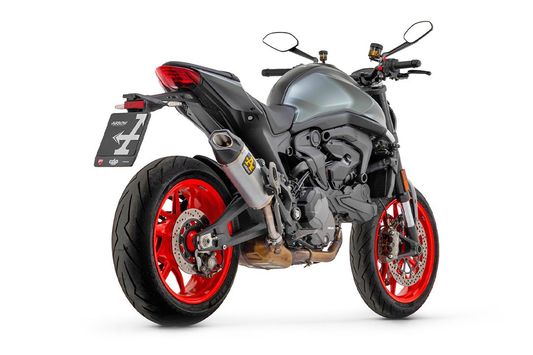 ARROW INDY RACE aluminium uitlaat voor Ducati Monster / Monster+ vanaf modeljaar 2021-