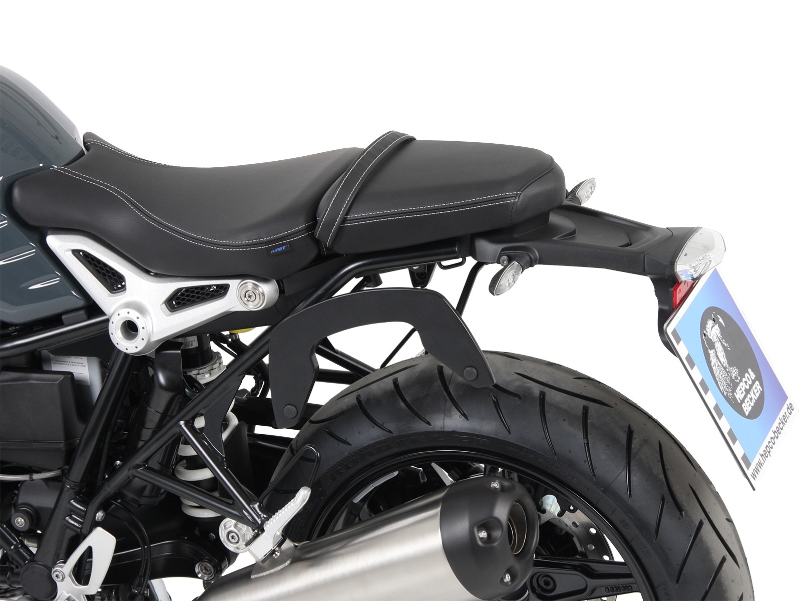 C-Bow zijdrager zwart voor BMW R nineT Pure (17-23) Hepco & Becker