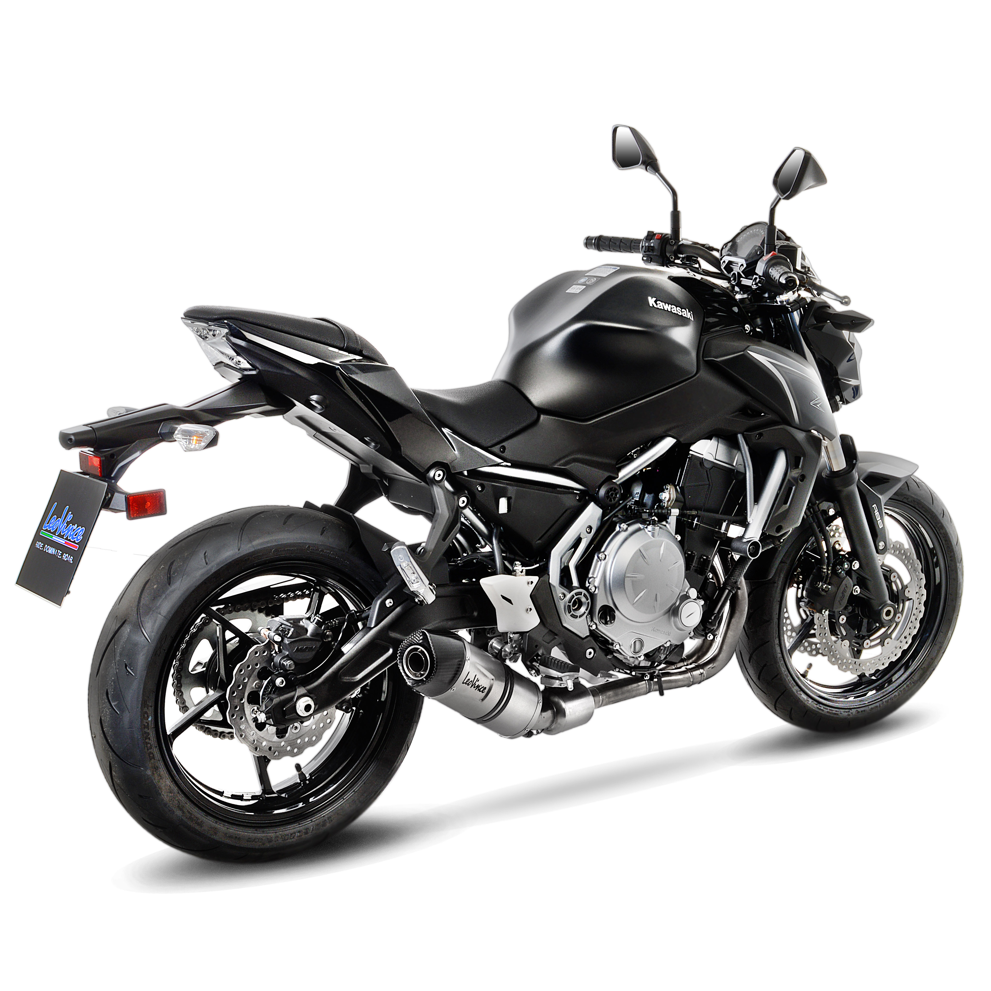 LeoVince uitlaatsysteem SBK LV One Evo 2, roestvrij staal, compleet systeem voor Z 650 / Ninja 650 (Bj.17-19)