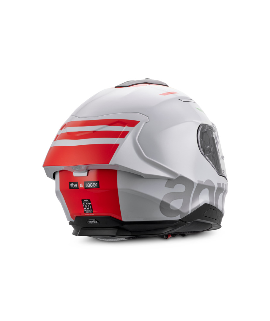 Aprilia integraalhelm Overtake wit mat