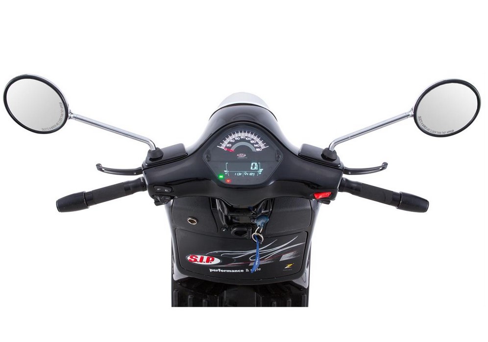Toerenteller/snelheidsmeter voor Vespa GTS/GTS Super 125-300cc ('14-'16), zwart