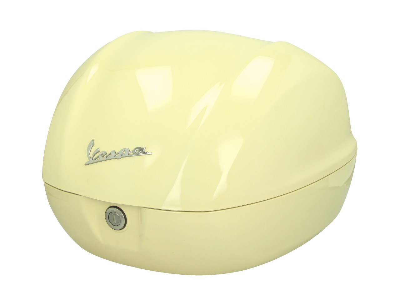 Vespa-topkoffer 32 l, glanzend geel, Q09, zonder rugleuning