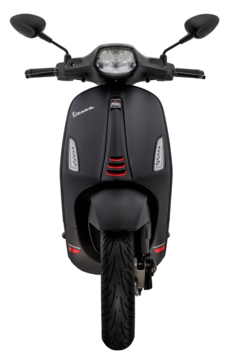 Connector mono slot buis been schild zwart mat voor Vespa Primavera/Sprint 50-150ccm