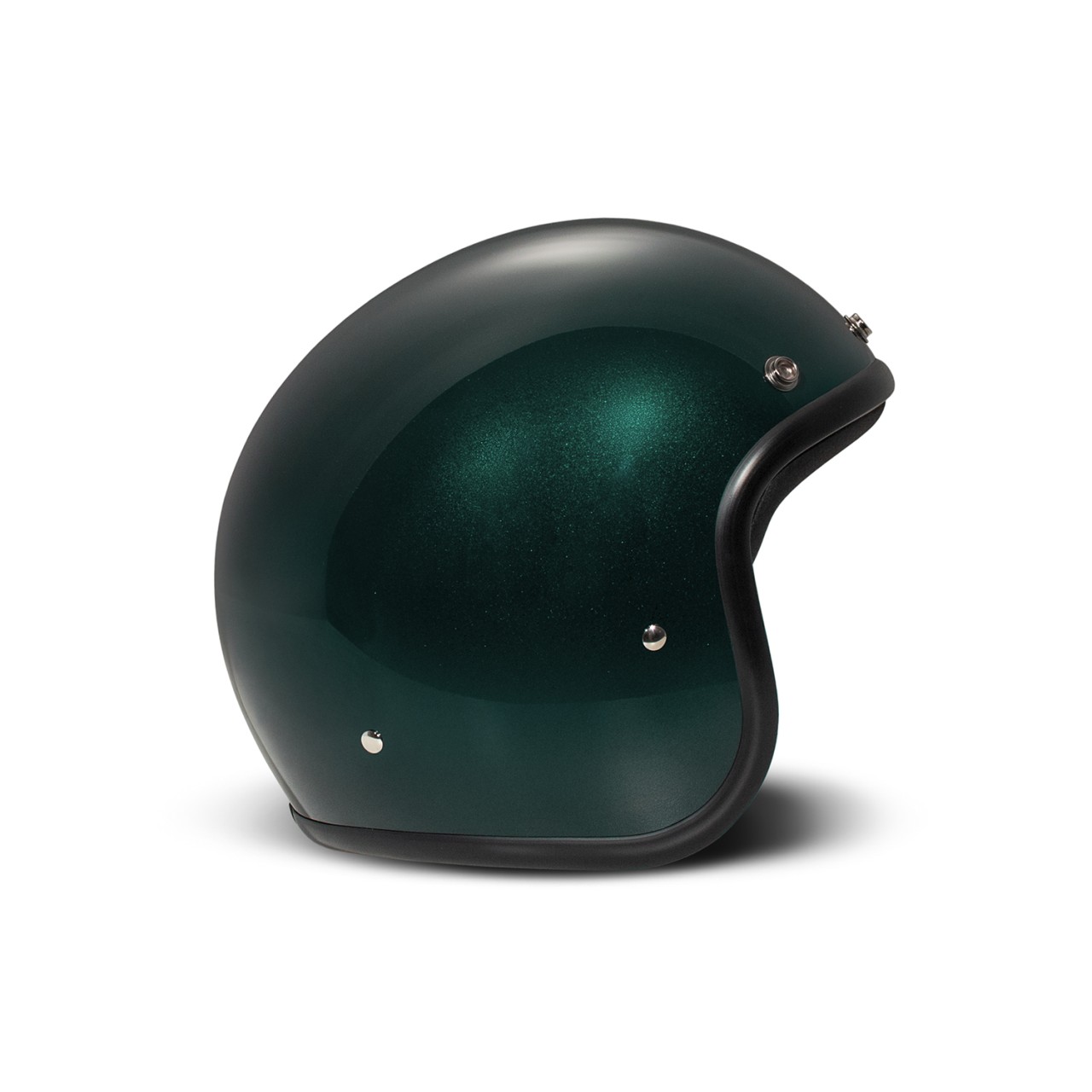 DMD jethelm Retro, groen, glitter, diepgroen, glasvezel, ECE 22.06