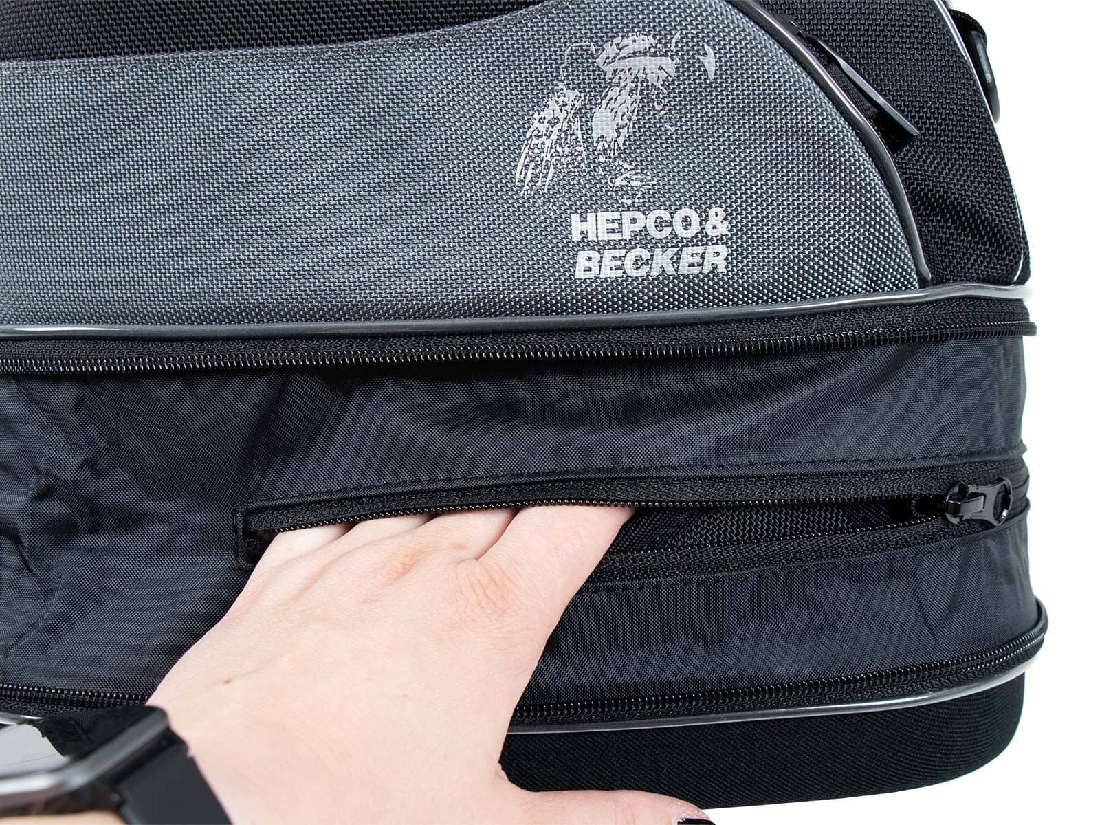 Achtertas Street zwart incl. Seatpad Basic Hepco & Becker