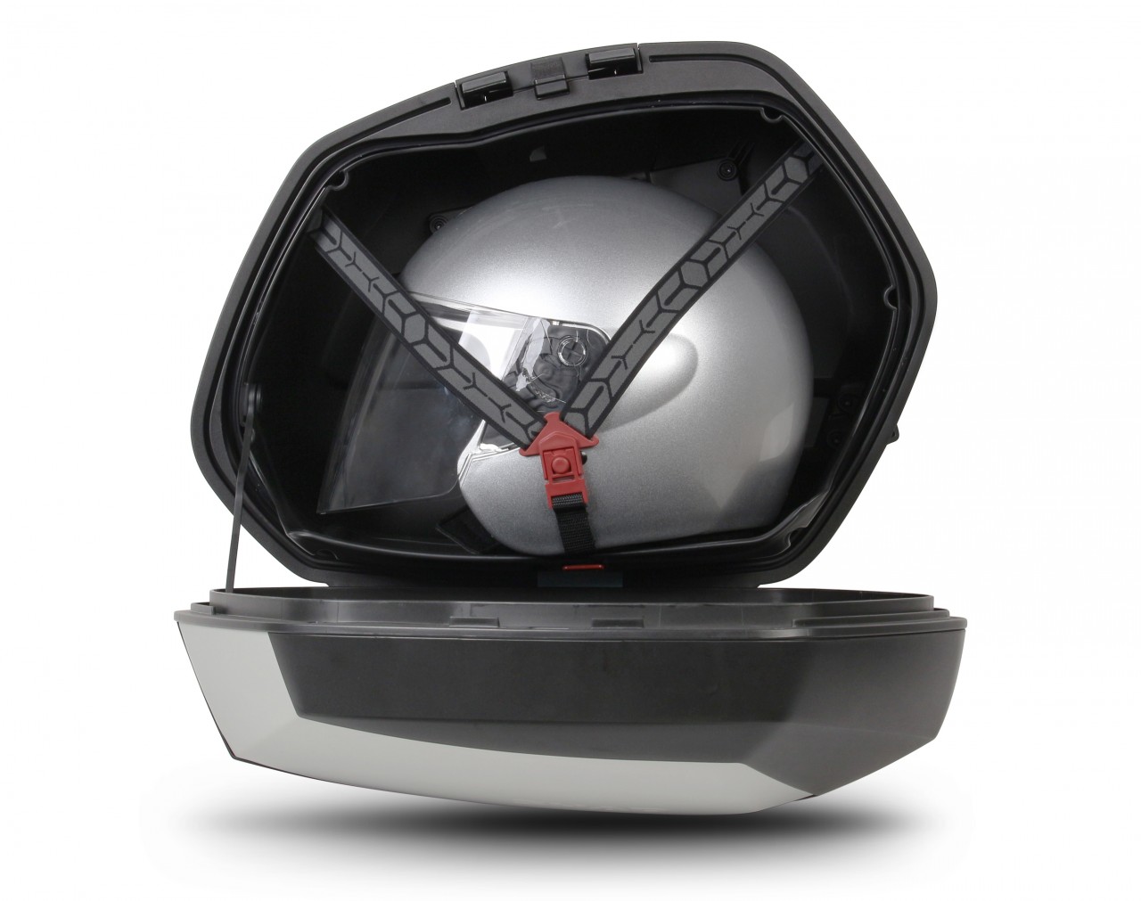 Shad set zijkoffers SH35, aluminium / zwart, 35 l