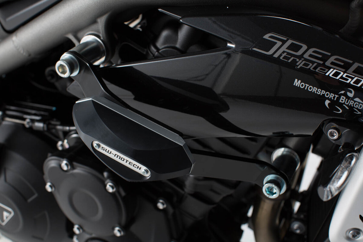 SW-Motech Crashpad kit zwart voor Triumph Speed Triple 1050 - SW Motech