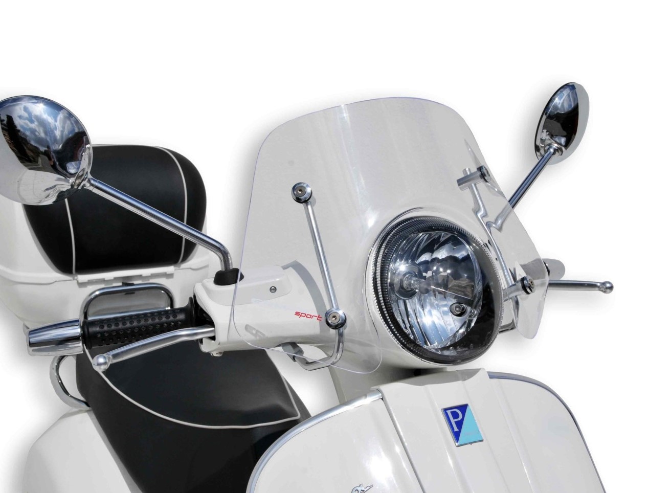 Windscherm ERMAX Piccolo H 300 mm voor Vespa GTS/GTS Super/GT L (-22), helder