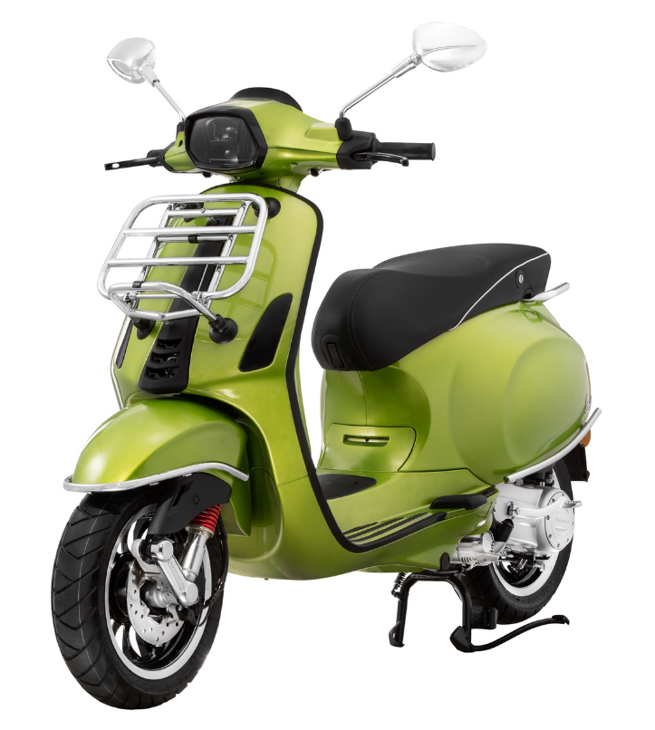 Bagagerek vooraan voor Vespa Primavera /Sprint /Elettrica 50-150ccm, opvouwbaar, chroom