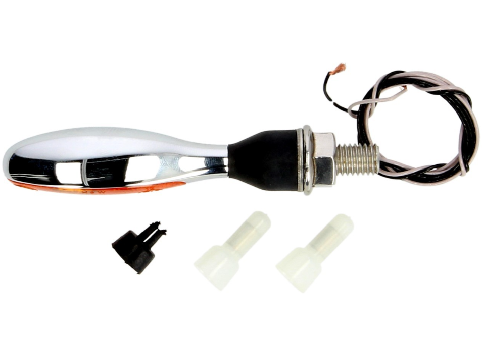 Kellermann indicator, Micro 1000 Halogeen, staal, halogeen, HR/HL, 12 V, 6 W, glanzend chroom, M8x20