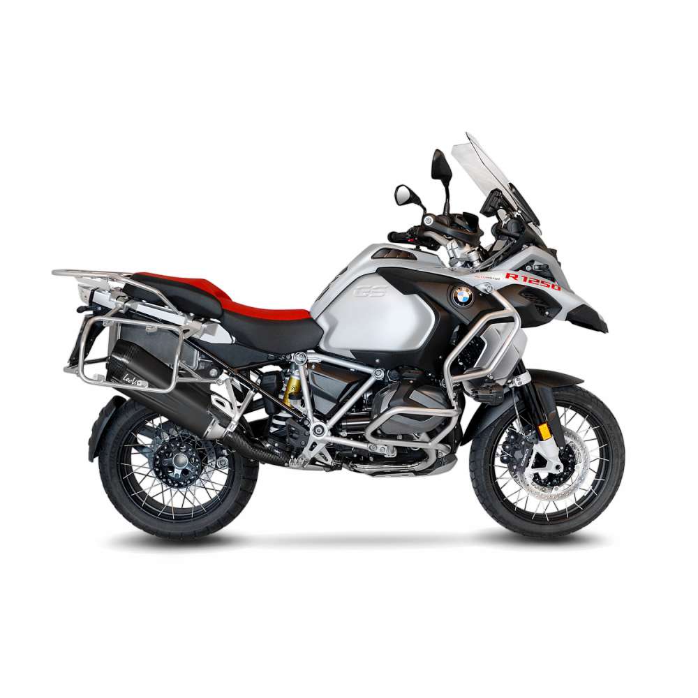 LeoVince uitlaatsysteem LV-12 voor BMW R 1200 /1250 GS /Adventure, zwart, slip on, E-certificaat