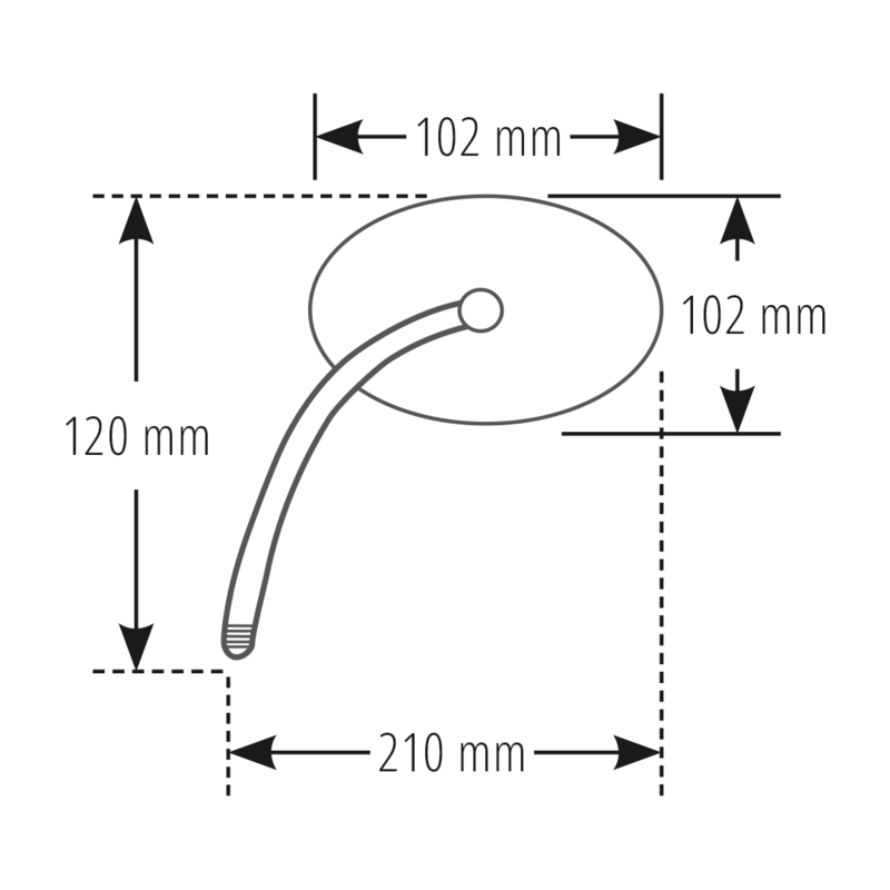 HIGHSIDER pro spiegel Montana chroom (1pc)