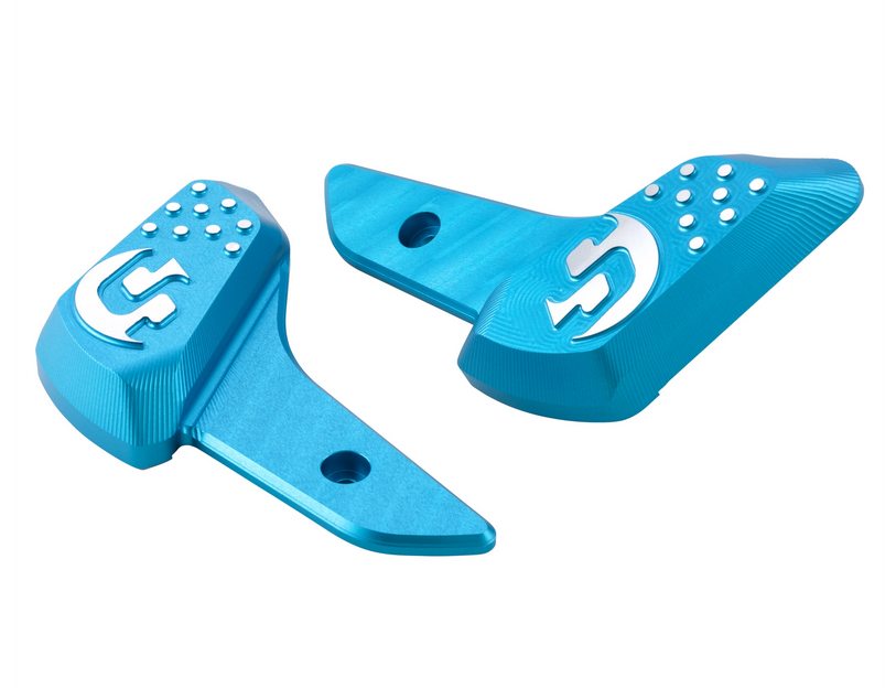 Voetsteunen rechts en links voor Vespa Primavera /Sprint 50-150ccm 2T/4T AC, blauw mat