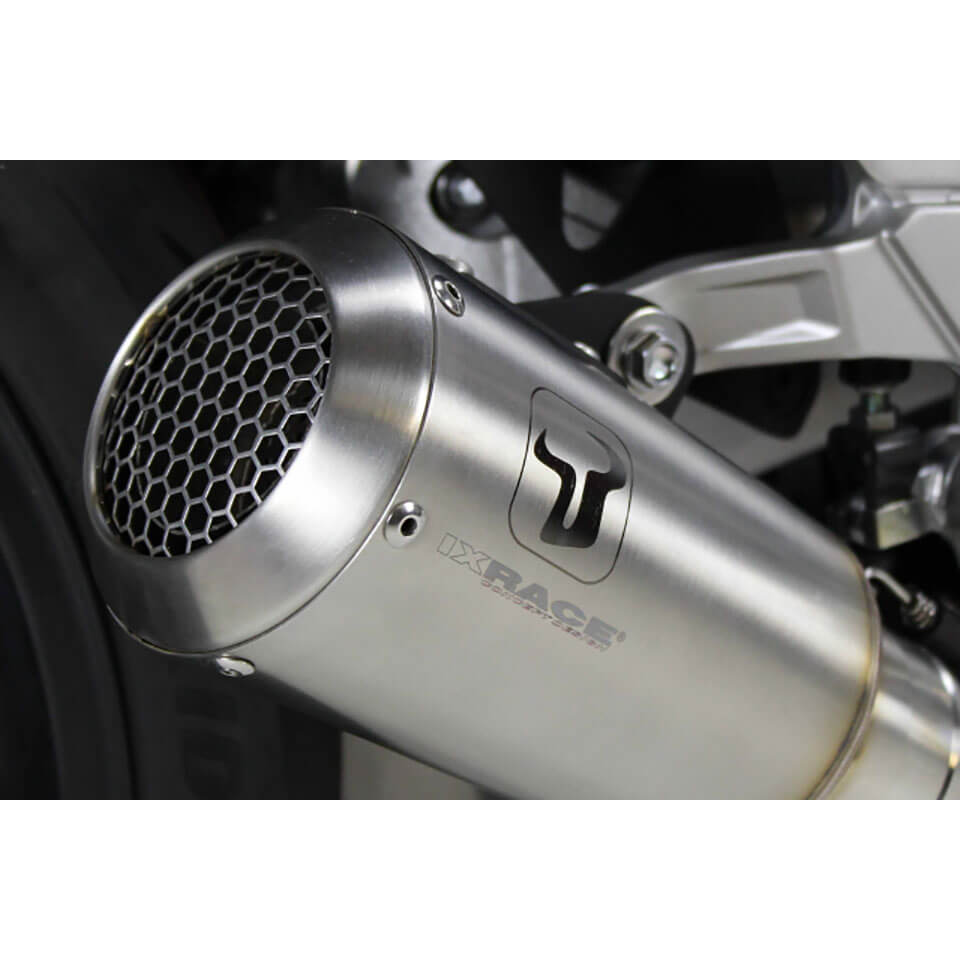 IXRACE MK2 achterdemper KTM Duke 125/390, RC 125/390, roestvrij staal, E-keur, Euro4