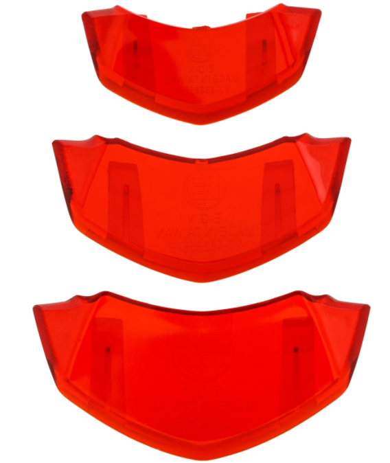 Cascade inzetstuk rood transparant voor Vespa Primavera/Sprint 50-150cc ('18-)
