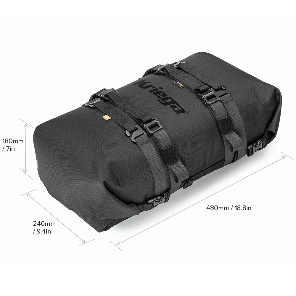 Kriega Rollpack 20 liter - lime / geel