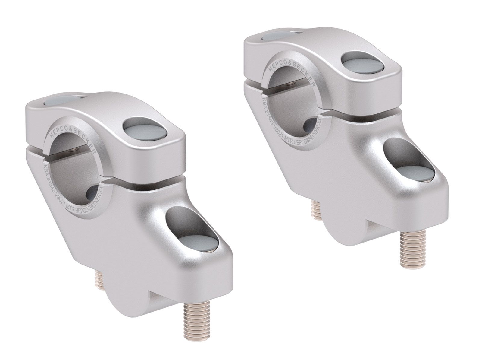 Stuurverhoger H=30 mm met offset 21 mm terug voor Honda CB 500 /S (93-97) Hepco & Becker