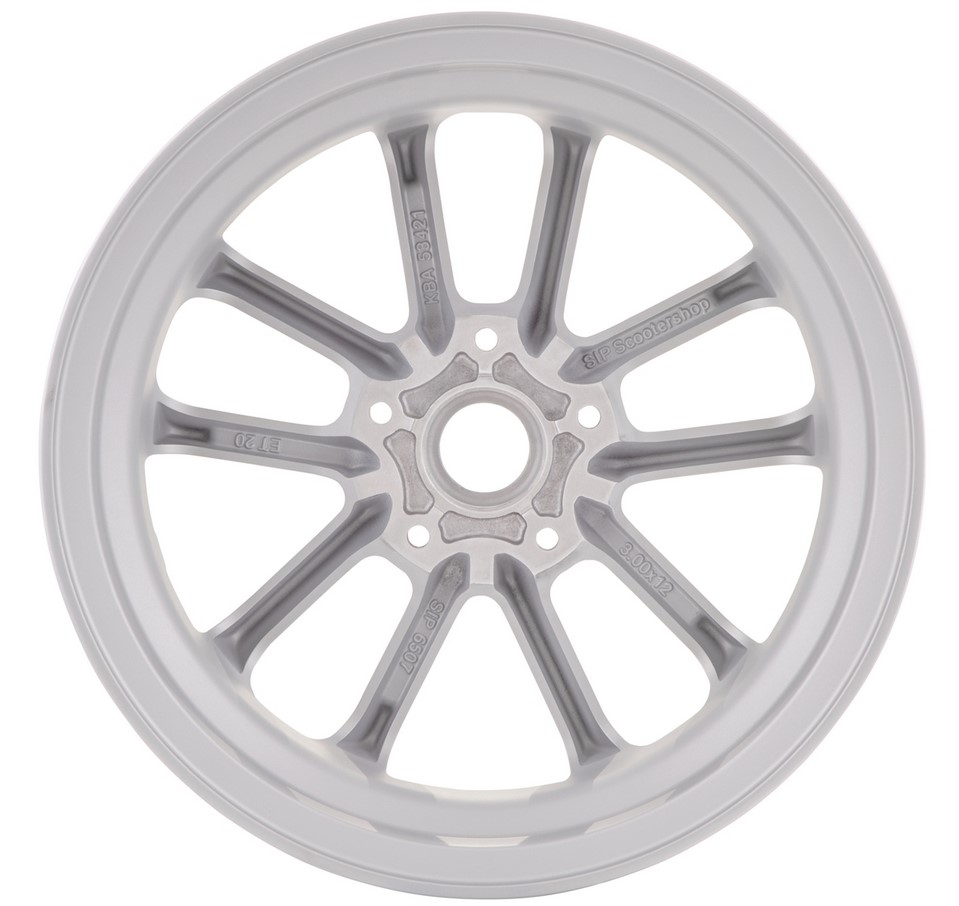 Velg voor/achter 12" voor Vespa GTS/GTS Super/GTV/GT 60/GT/GT L 125-300ccm, zilver