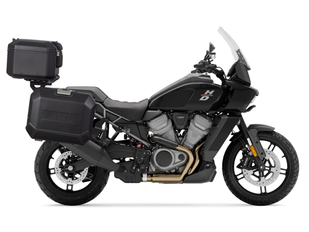 Shad-topkofferhouder, zwart gelakt, voor Harley Davidson Pan America 1250 / Special (21-25)