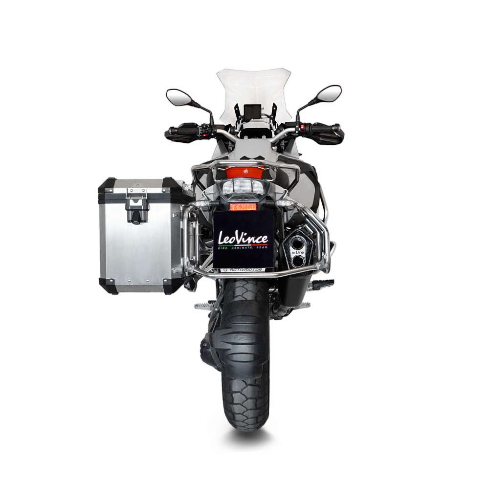 LeoVince uitlaatsysteem LV-12 voor BMW R 1200 /1250 GS /Adventure, zwart, slip on, E-certificaat