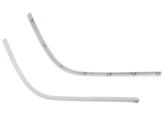 Mono slot buis treeplank wit voor Vespa Primavera/Sprint 50-150ccm