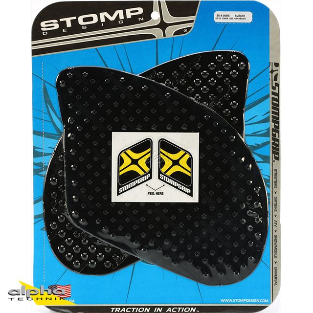 Stompgreep zwart Volcano voor Suzuki GSX1300R Hayabusa 1999-18
