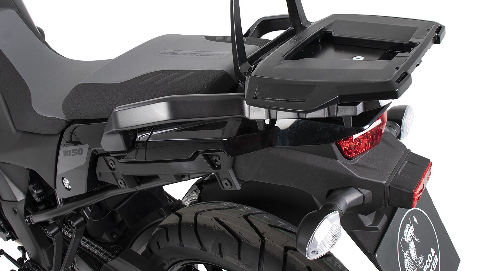 Alurack topkofferdrager voor origineel bagagerek voor Suzuki V-Strom 1050 / XT (20-) Hepco & Becker