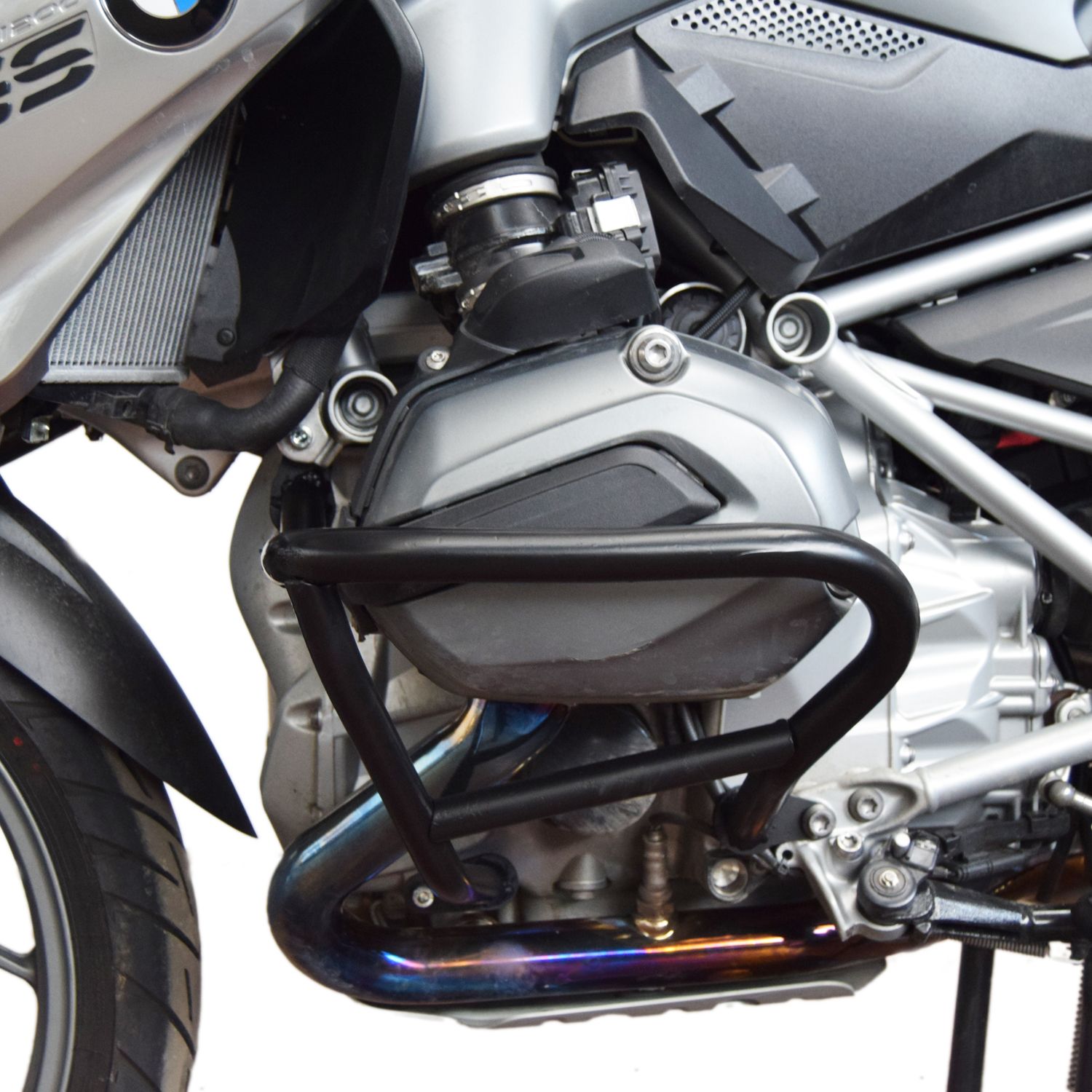 Onderste valbeugel voor BMW R 1200 GS LC /Rallye (13-18), paar, zwart