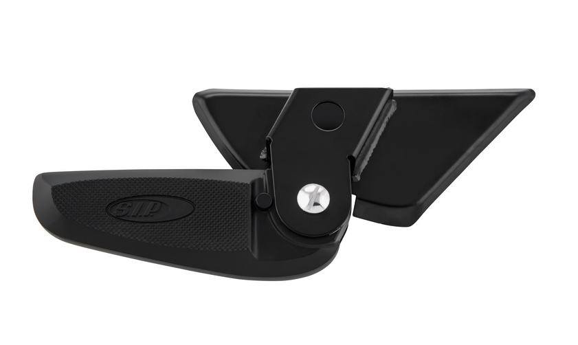 Voetsteunen rechts en links voor Vespa LX /LXV /S 50-150cc, zwart/zwart