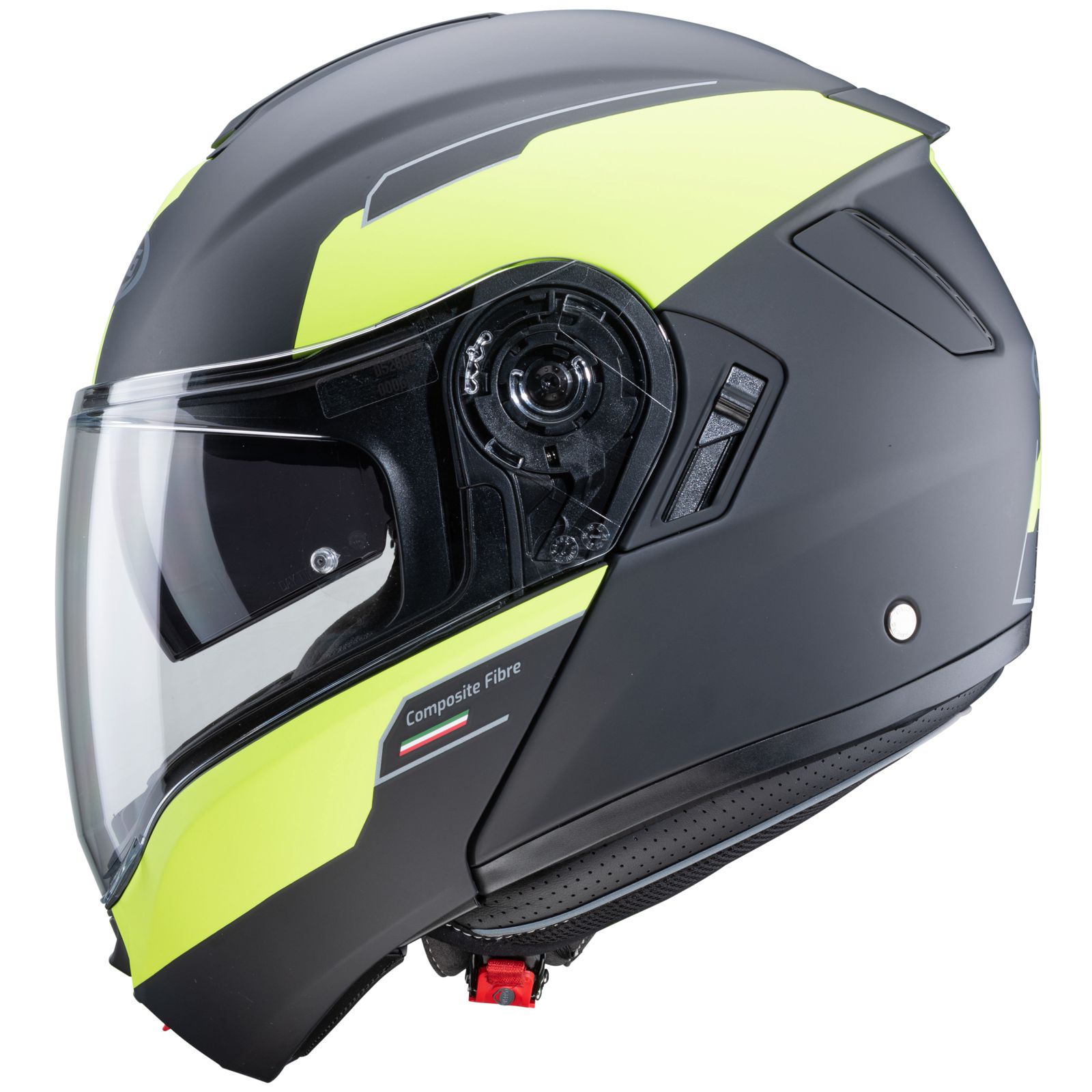 Caberg Levo Prospect helm, mat zwart/fluo geel