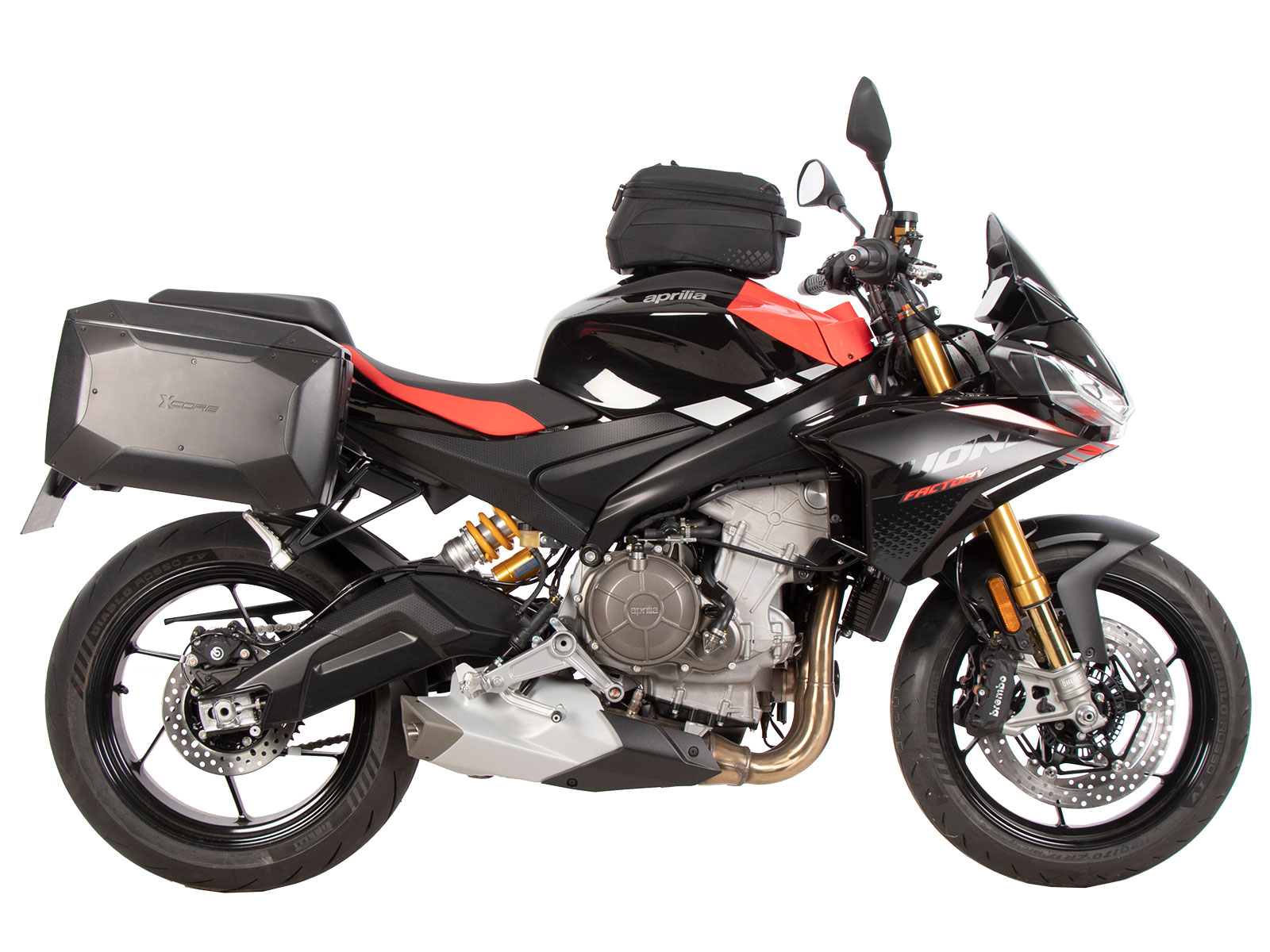 C-Bow zijdrager zwart voor Aprilia Tuono 660 Factory (2022-) Hepco & Becker
