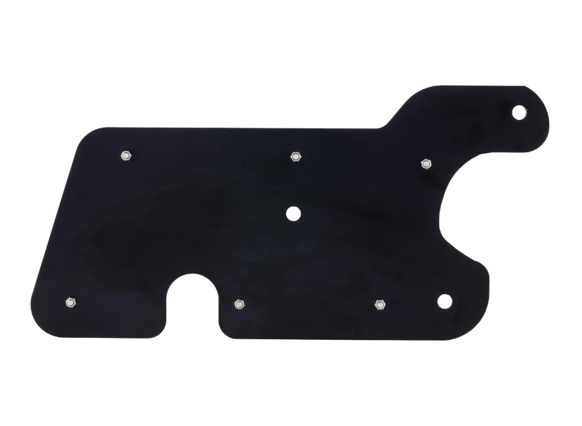 Uitlaatsierstuk schommelarm voor Vespa GTS/GTS Super 125/150cc 4T LC iGet (Euro4), zwart/zilver
