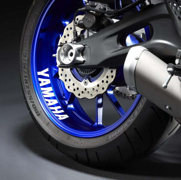 Reflecterende velgsticker voor achterwiel Origineel Yamaha