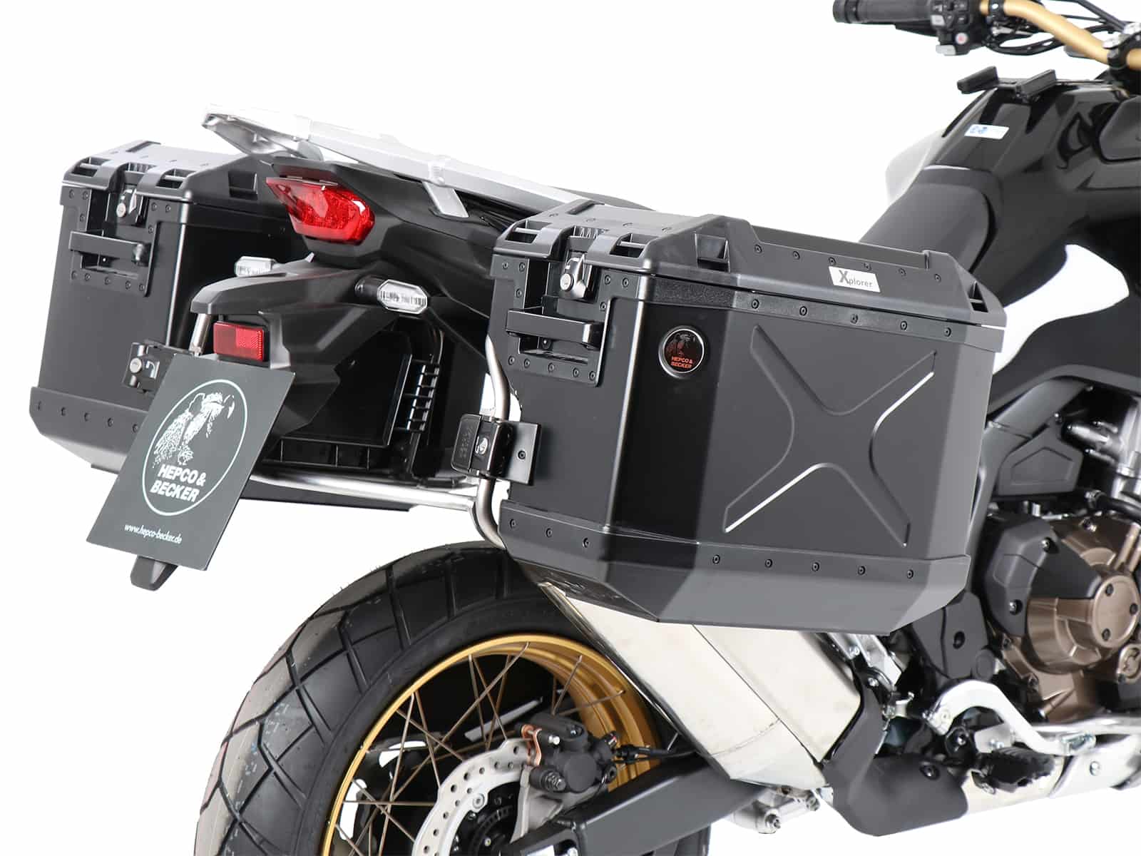 Bagagedrager set uitsparing zwart voor Honda CRF 1100 L Africa Twin (24-) Hepco & Becker