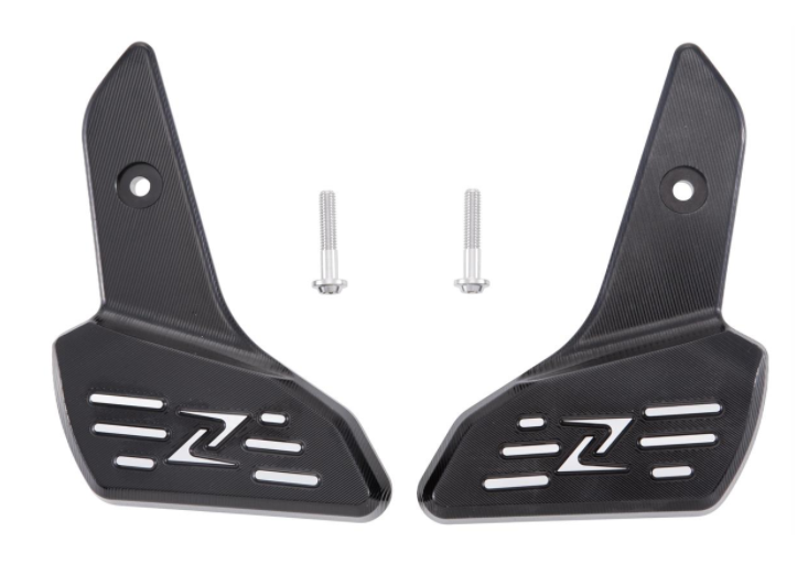 Voetsteunen rechts en links voor Vespa Primavera/Sprint 50-150cc 2T/4T AC, zwart