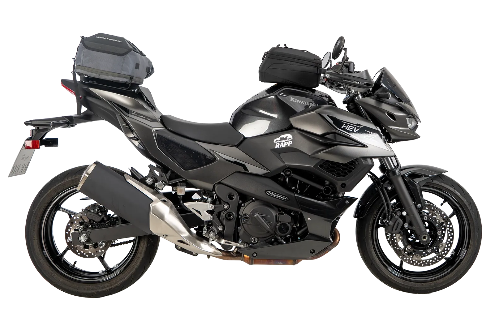 Sportrek zwart voor Kawasaki Z 7 Hybrid (24-) Hepco & Becker