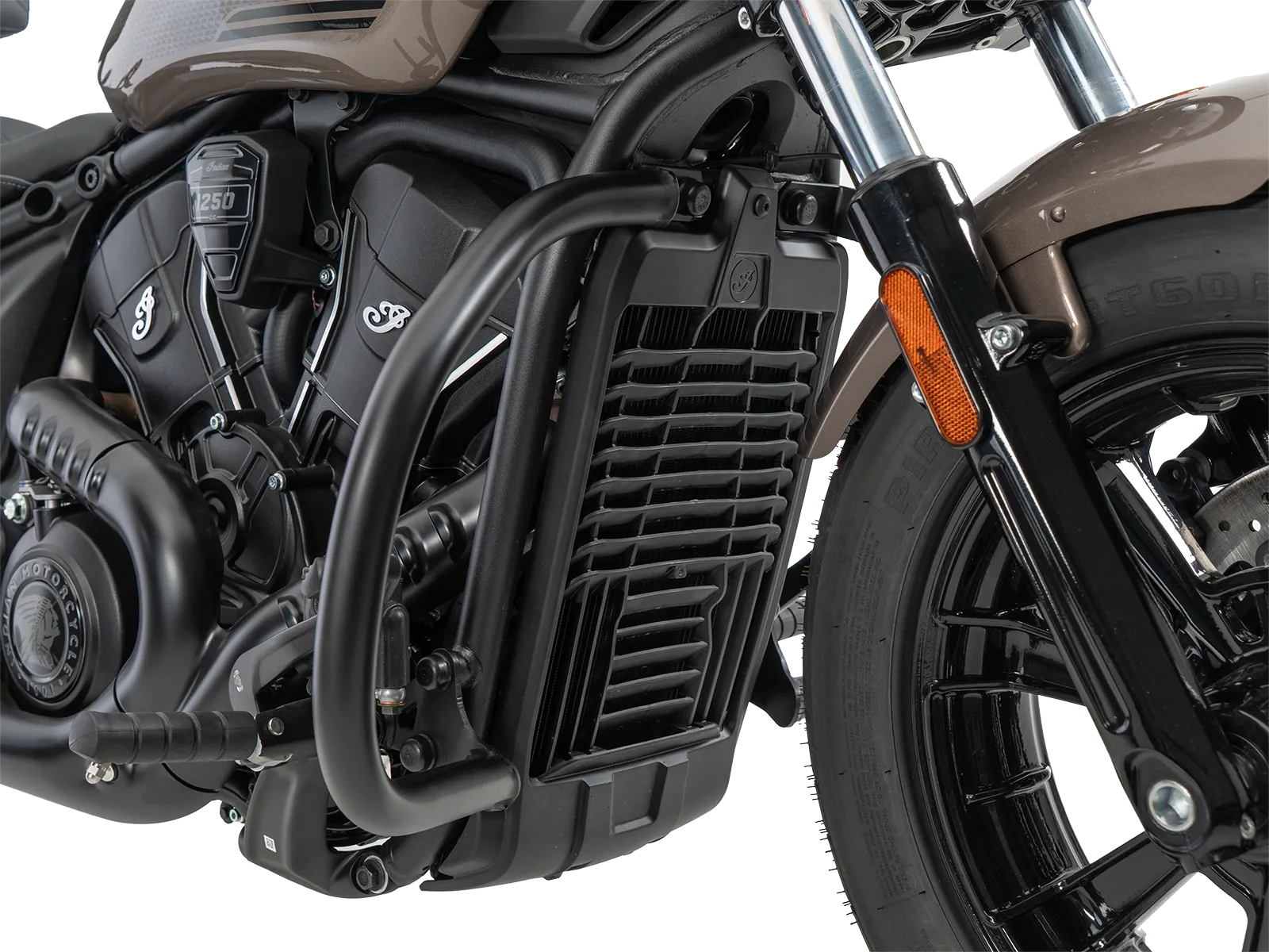 Motorbeschermer zwart voor Indian 101 Scout 1250 (25-) Hepco & Becker