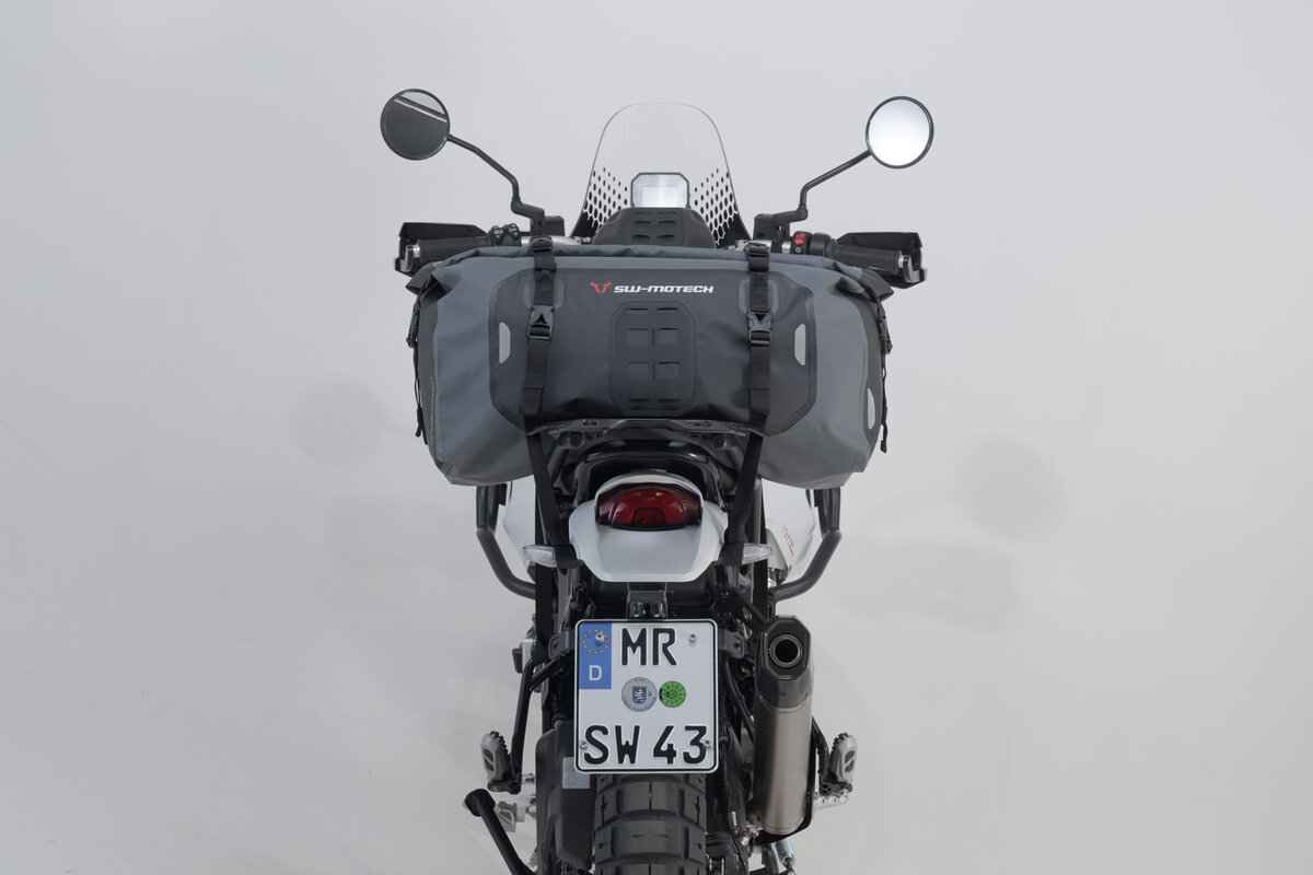 Drybag 350 achtertas voor Moto Guzzi V85 TT /Travel, zwart / grijs - SW Motech