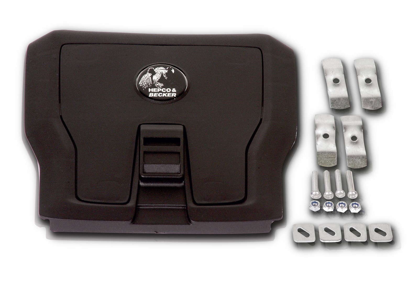Journey Topcase 50 zilver incl. universele topkoffer pallet voor dragers van derden Hepco & Becker
