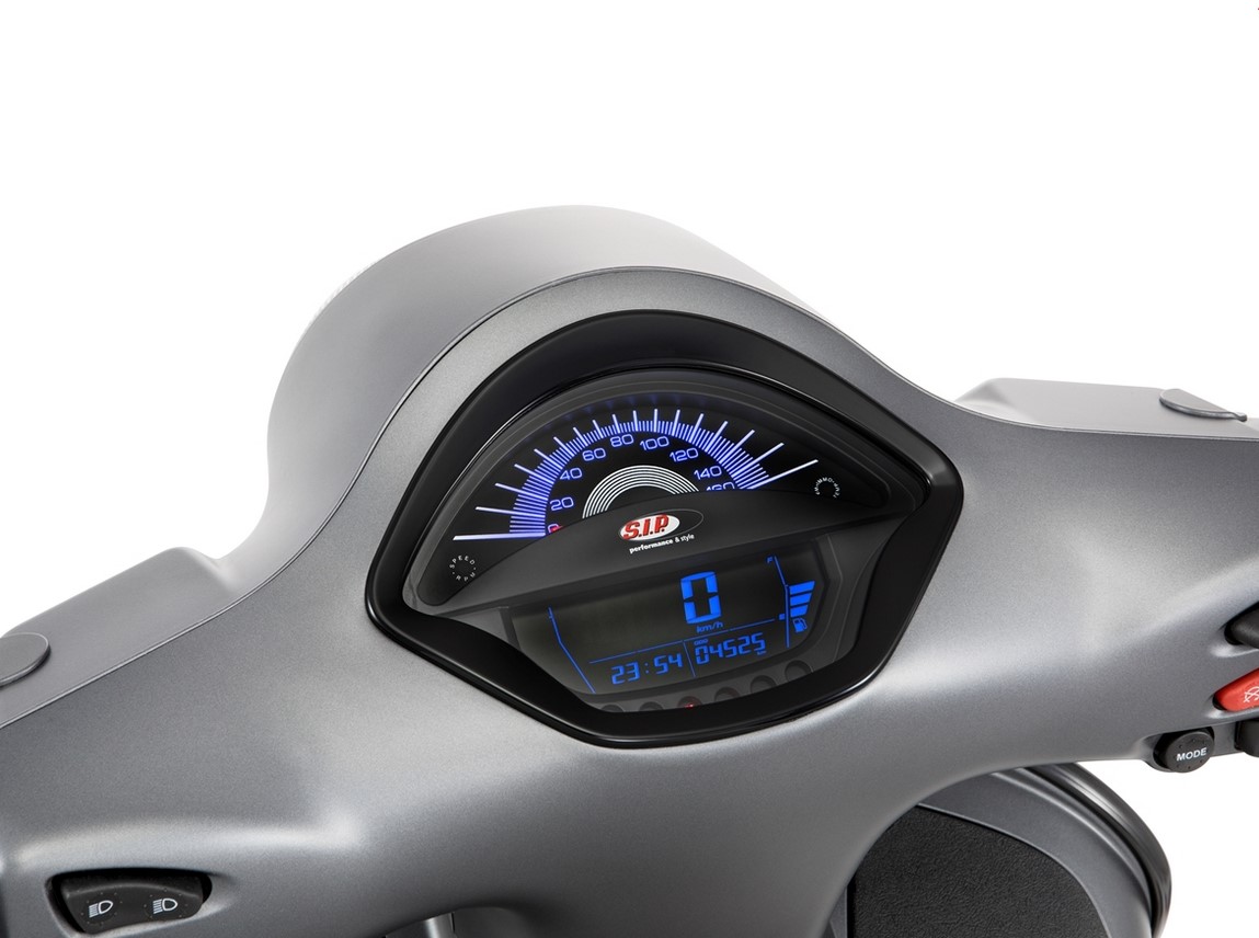 Toerenteller/snelheidsmeter voor Vespa GTS/GTS Super 300cc FL ('14-), zwart