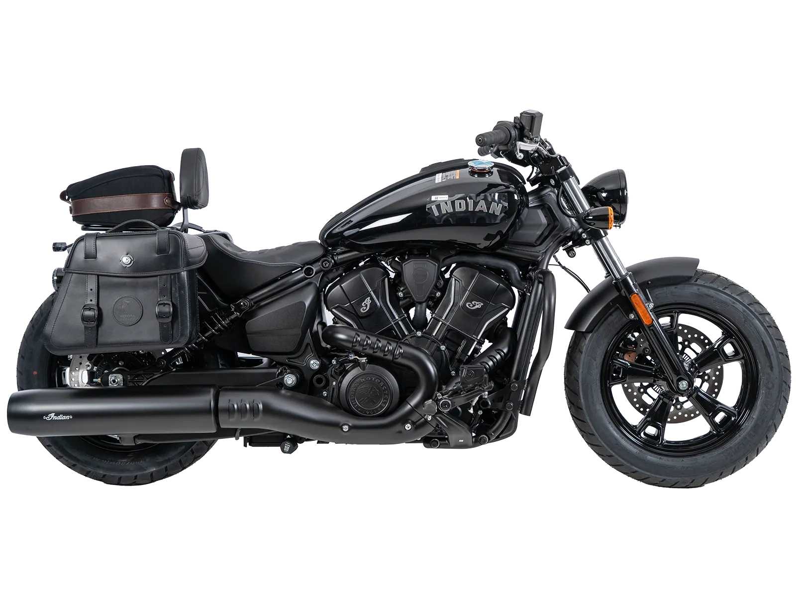 Solorack met rugleuning zwart voor Indian Scout Sixty Bobber (25-) Hepco & Becker