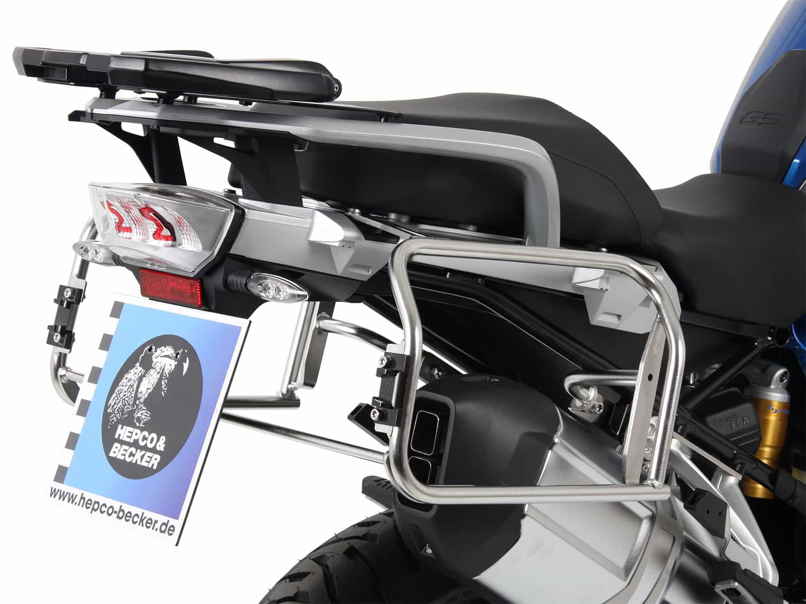 Kofferdragerset Cutoutdrager incl. kofferset Xplorer Cutout zilver voor BMW R 1200 GS LC (13-18)