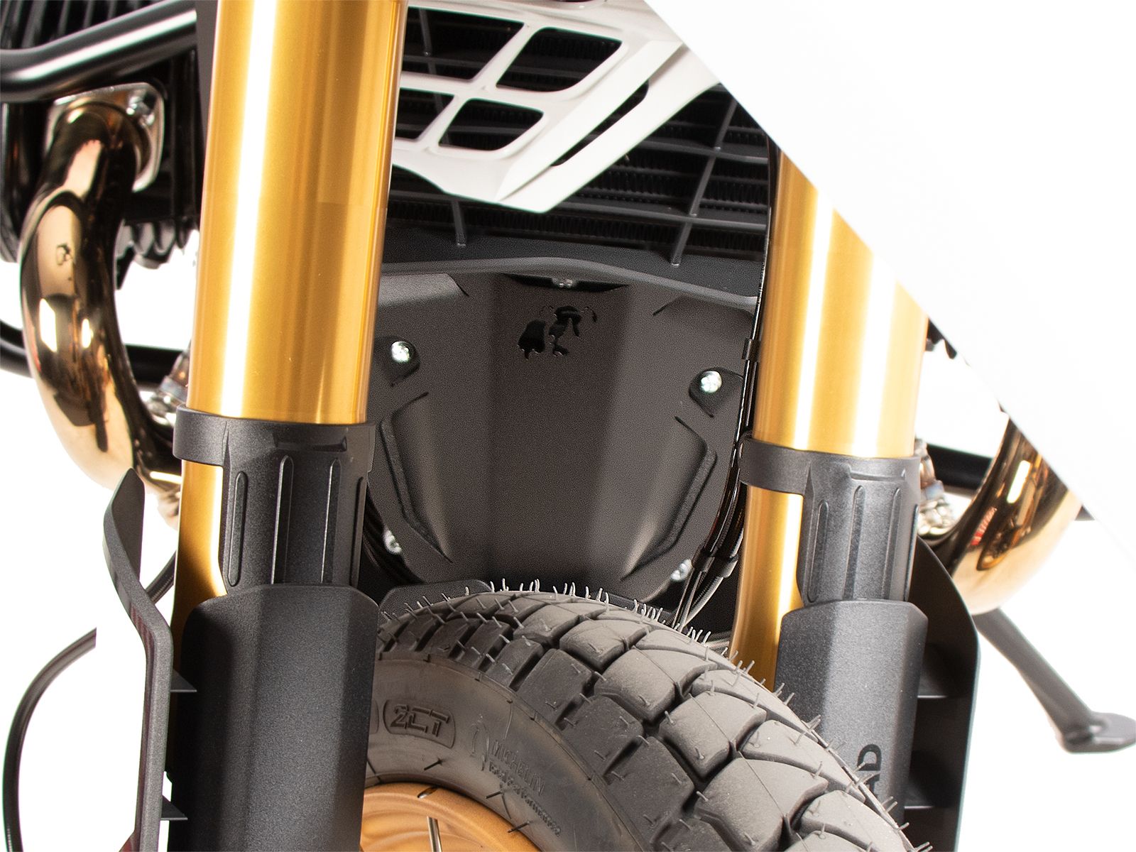 Extra plaat verlenging motorbeschermer zwart voor BMW R 12 G/S (25-) Hepco & Becker